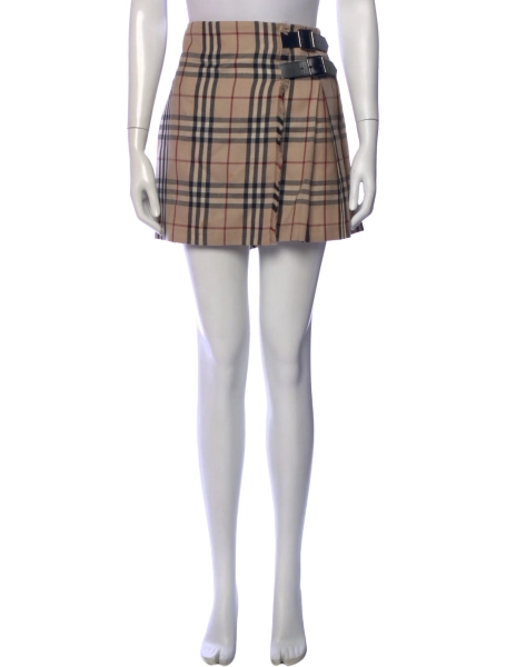 Burberry Wool Mini Skirt