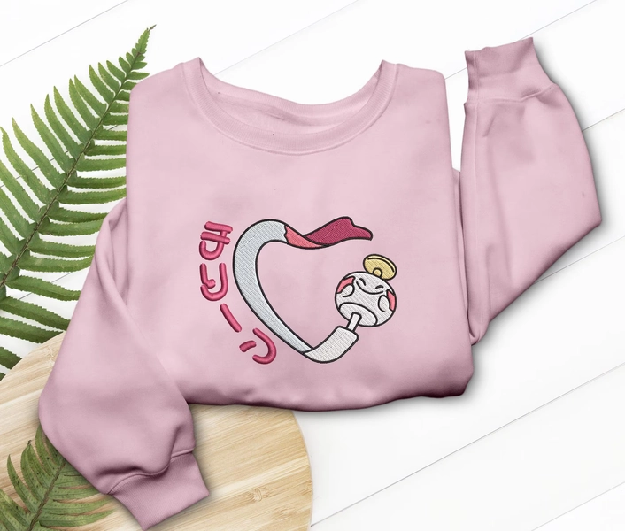 Chimecho Embroidered T-Shirt Sweatshirt - Floating Bell Anime Hoodie Shirt - Game Manga Shirt Gifts