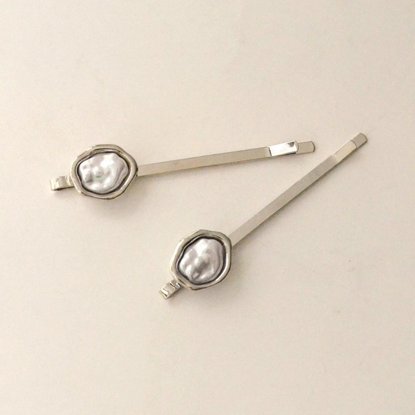 Pearl Metal Hair Pins 