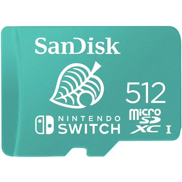 SanDisk 512GB microSDXC Memory Card for Nintendo Switch, Multicolor
