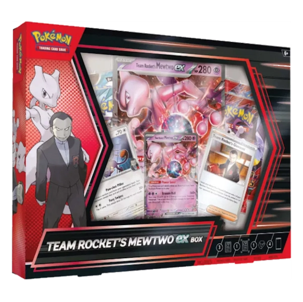Pokémon TCG: Team Rocket's Mewtwo ex Box