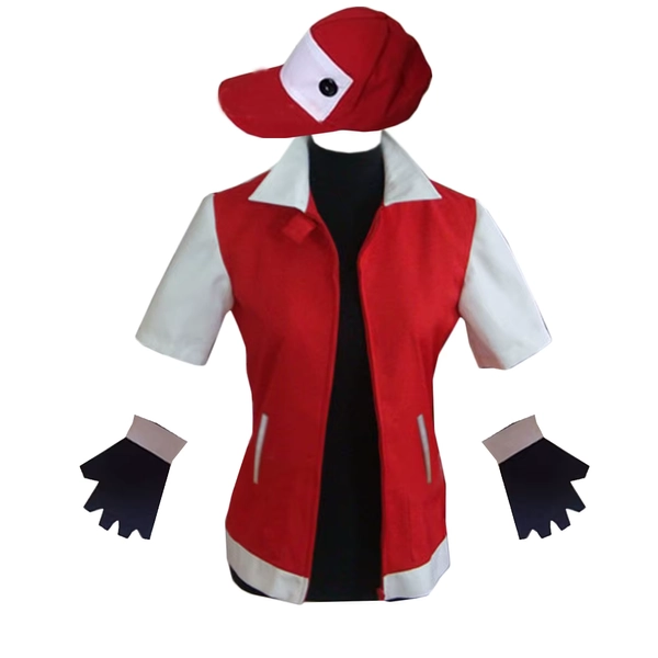 Anime-Ash Ketchum Trainer Men Women Red Cosplay Costume Halloween Customized - AliExpress 200000532