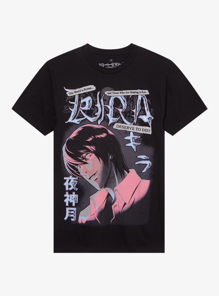 Death Note Kira Shiny Print T-Shirt