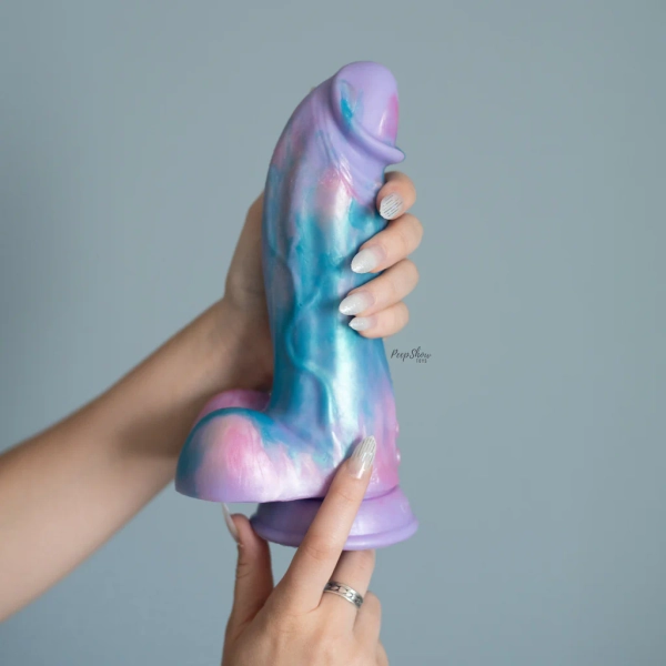 Evolved Mythical - Huge Girth Vibrating Silicone Dildo with Remote