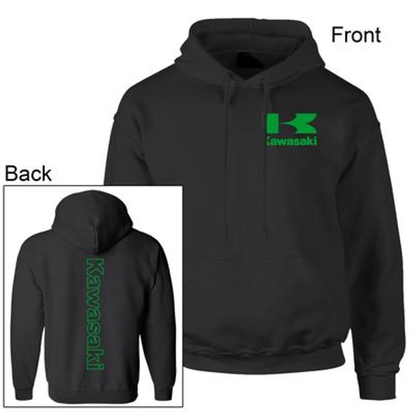 Motorcycle Racing Kawa Bike, ChB, Unisex Black Hoodie