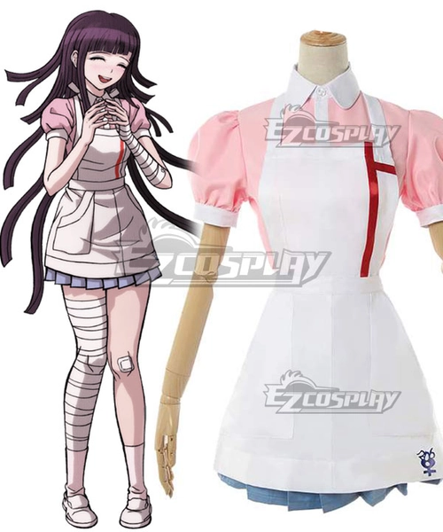 Super Danganronpa Dangan Ronpa 2 Mikan Tsumiki Maid Cosplay Costume Dress 