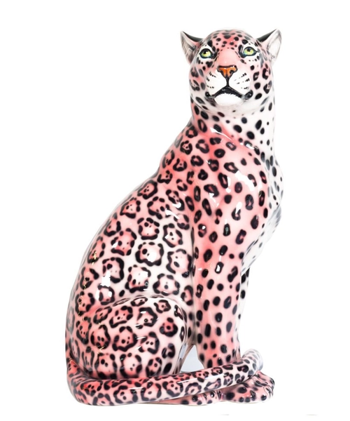 Isabella 88cm Ceramic Closed Mouth Leopard