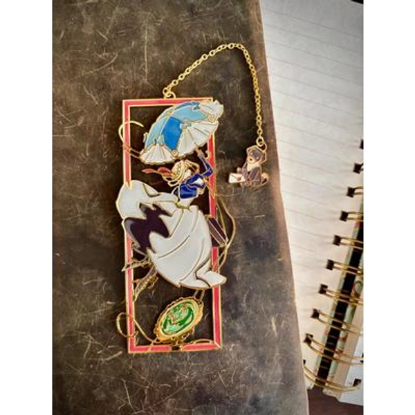 Auto Memory Doll inspired | violet | Enamel Bookmark / Charm | 11x4cm