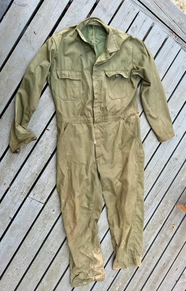 mekanikerkjeledressene 1940amerikanske militærutgaver i HBT-stoff