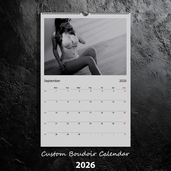 Custom Boudoir Wall Calendar 2026 - Personalized Photo Gift Valentine's & Anniversary - Etsy South Africa
