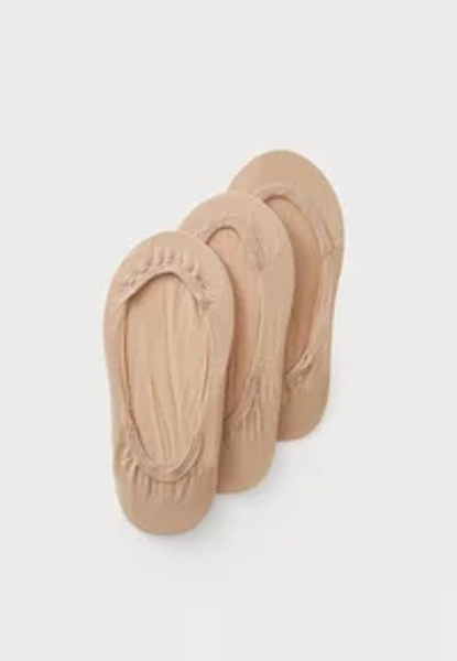 INVISIBLE 3 PACK - Șosete scurte - beige