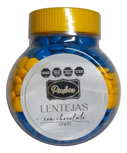 Lentejas Chocolate Boca Cumpleaños Snack Merienda Frasco