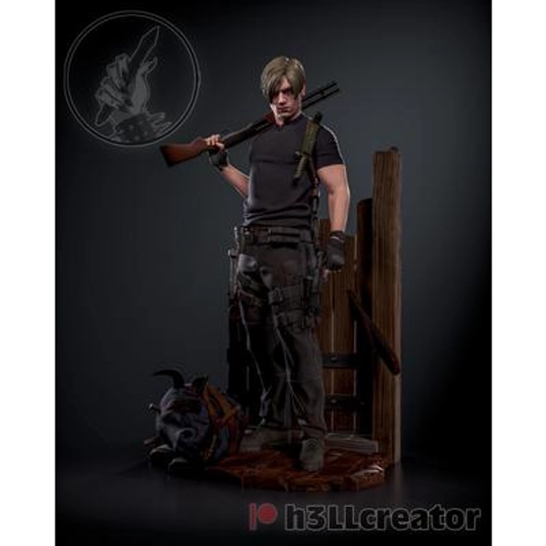 Leon Kennedy (T-Shirt) Figurine 1/12 and 1/6 Scale Resident Evil Hand Painted Model / DIY Kit 20 pcs