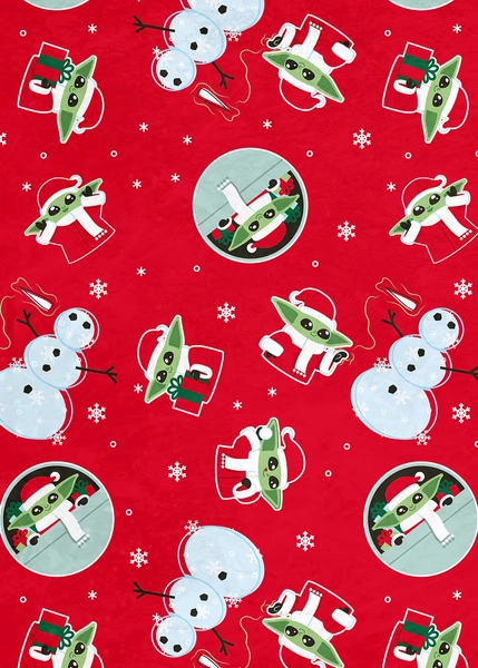 'Yoda Christmas pattern' Poster, picture, metal print, paint by Star Wars | Displate