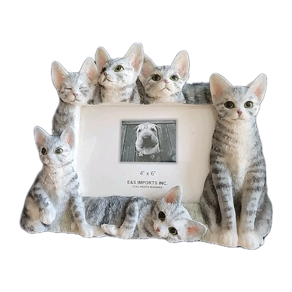 Cats 3D Photo Picture Frame Standing Frame 4x6
