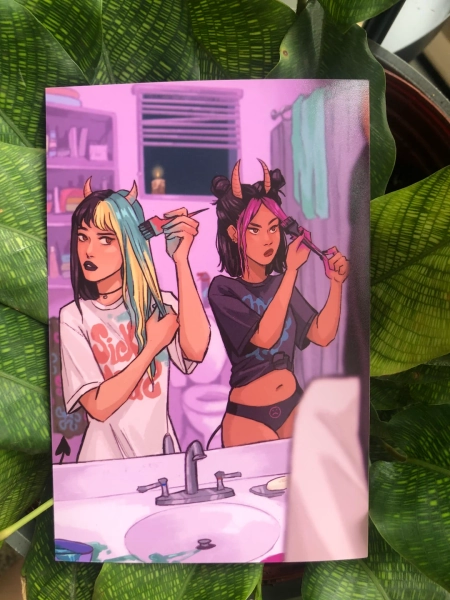 Monster Girl Hair Dye Party Print Mini - Etsy.de