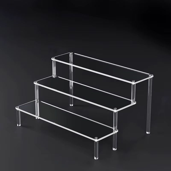 Présentoirs en acrylique à 1-5 niveaux, étagère transparente, présentoir de figurines en argile pour poupée, pour desserts, organisateur de parfum, vitrine W-10 - AliExpress 15
