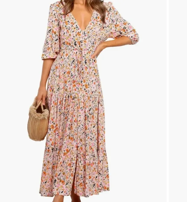 Kelda Floral Midi Dress