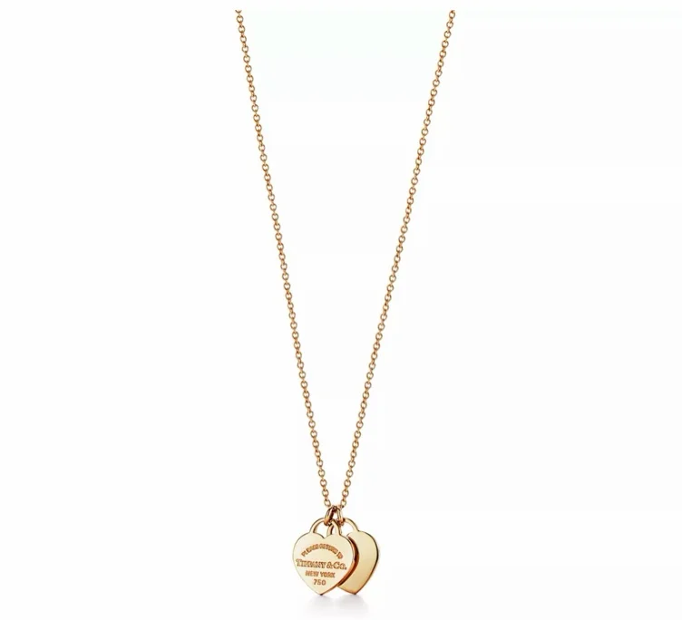 Return to Tiffany® Mini Double Heart Tag Pendant 