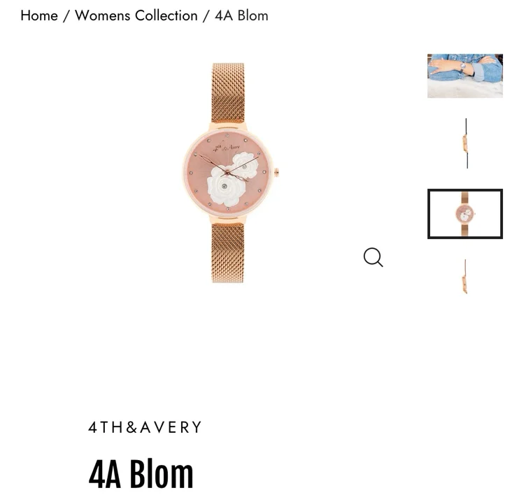 4A Blom | Rose Gold Watch