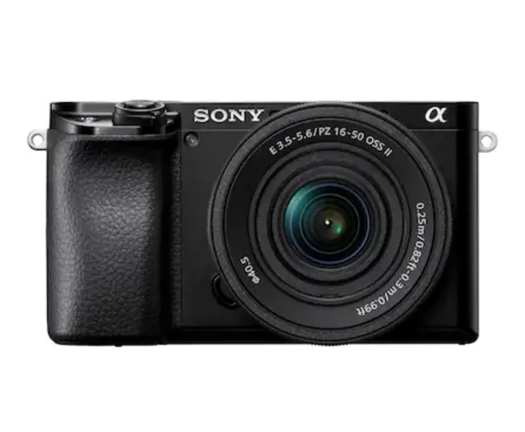 Sony - Alpha 6100 APS-C Mirrorless Camera 4K Video Camera with E PZ 16-50mm Lens - Black
