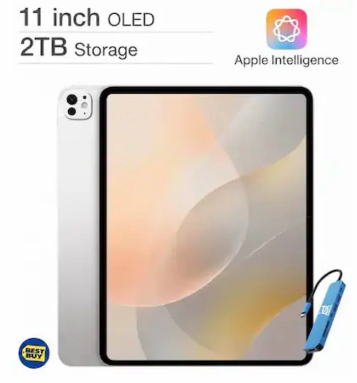 Apple - 11-inch iPad Pro M4 chip Built for Apple Intelligence Wi-Fi 2TB with OLED - IST HUB - IST HUB - Silver