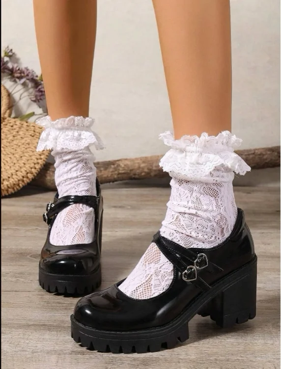 Women's Fashionable Stylish Solid Color Buckle Mary Janes, Classy Elegant Round Toe Shoes for Daily Wear, Female Versatile Trendy Shoes for Daily Wear, Chic Footwear