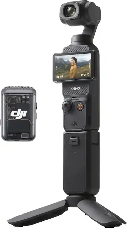 DJI - Osmo Pocket 3 Creator Combo 3-Axis Stabilized 4K Vlog Camera with Rotatable Touchscreen - Gray