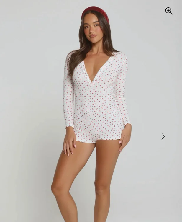 A Touch of Magic Pajama Romper White