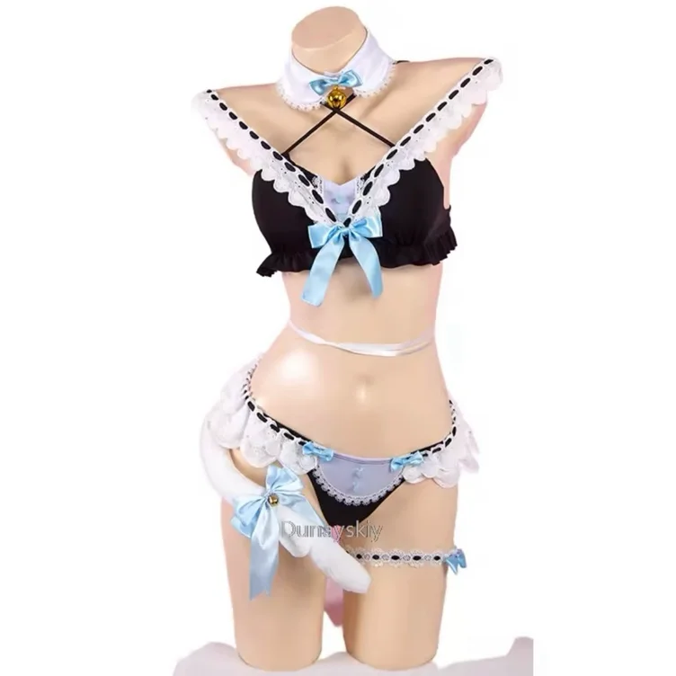 Blue maid swimsuit 