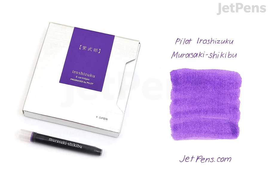 Pilot Iroshizuku Murasaki-shikibu Ink (Lady Murasaki Shikibu) - 6 Cartridges
