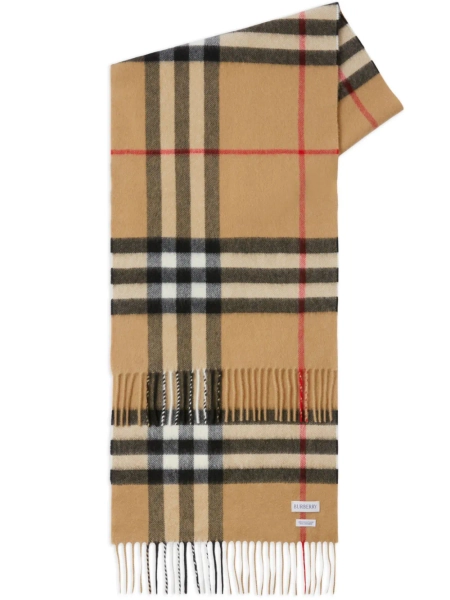 Burberry check cashmere scarf 