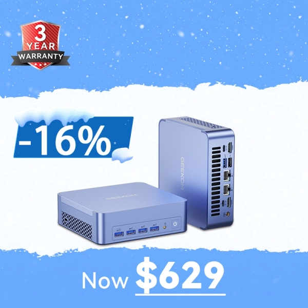 GEEKOM AX8 Max Mini PC | Ryzen 7 Power & 8K Pro Performance