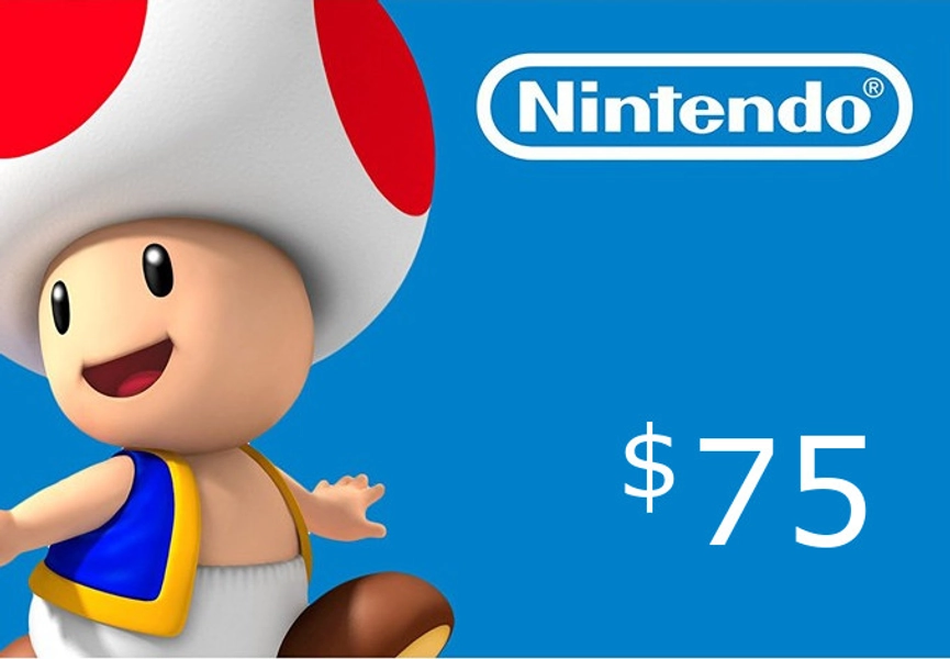Nintendo eShop Prepaid Card $75 US Key