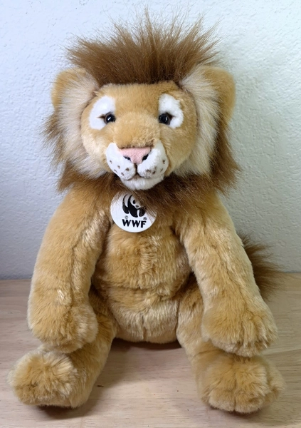 Build-a-Bear WWF Lion King of the Jungle Plush Stuffed Animal With Tag 2003 