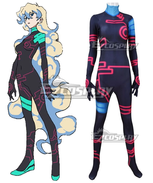 Gurren Lagann Tengen Toppa Nia Teppelin Jumpsuit Zantai Cosplay Costume
