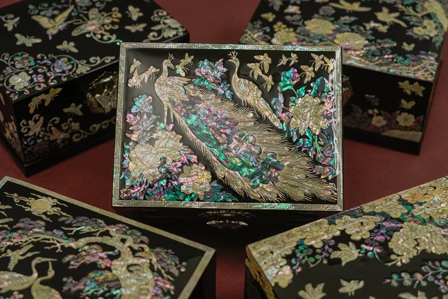 Handmade Mother of Pearl Jewelry Box