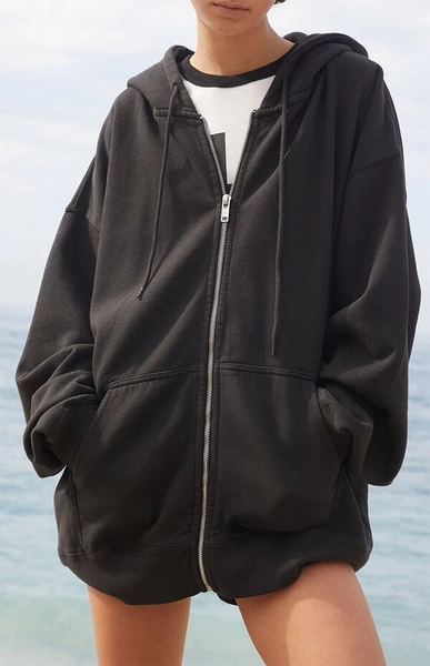 Black Full Zip Hoodie