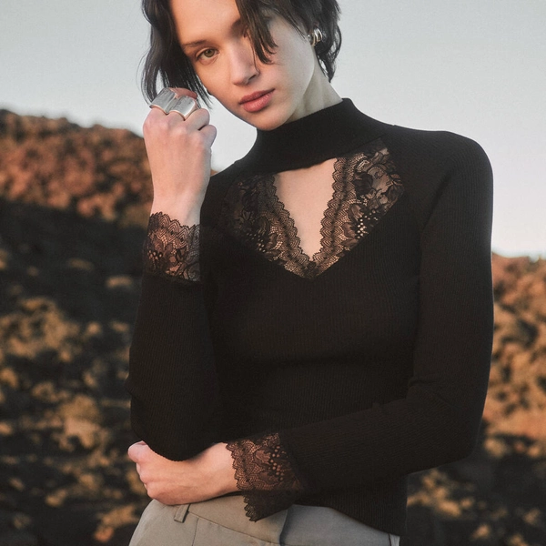 Pull en laine et soie Oscalito Balza Leavers