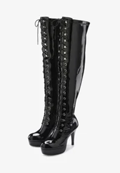 Platform boots - schwarz