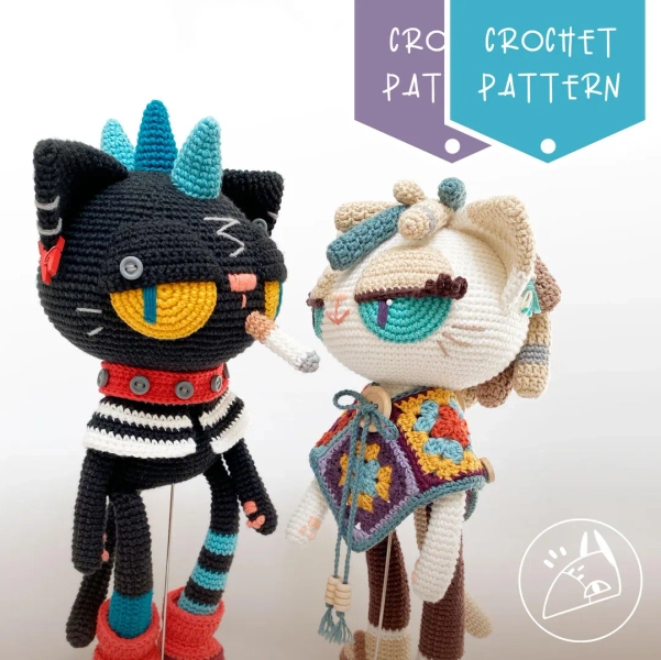 BUNDLE: CHESTER and LAURA_ a Couple of CAT Siblings_crochet Pattern - Etsy Canada