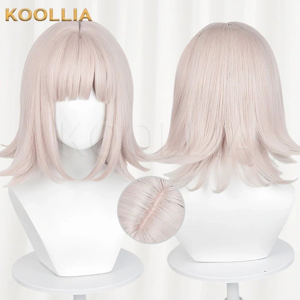 Danganronpa Nanami ChiaKi Short Pink Hair Basic Wig