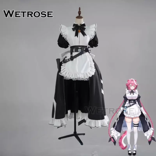 [Wetrose] Hololive EN Vtuber Raora Panthera Battle Maid Dress Cosplay Costume