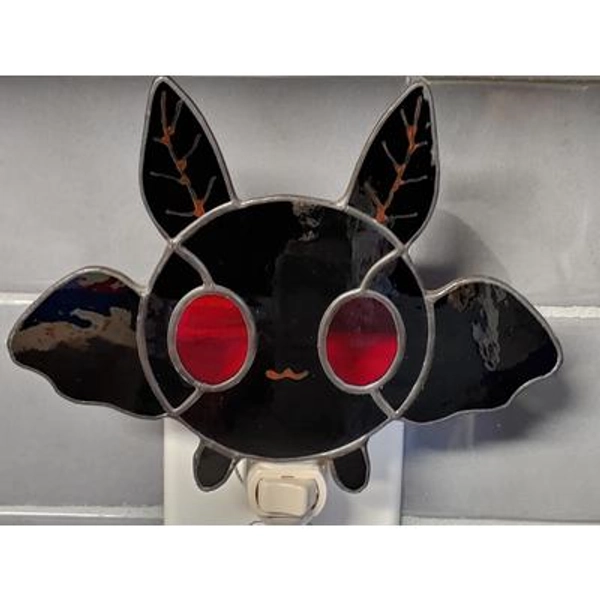 Mothman Stained Glass Night Light