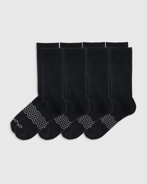 Merino Crew Socks in Black