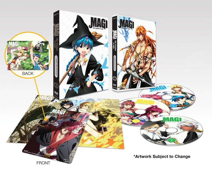 Magi The Labyrinth & Kingdom of Magic Complete Anime Series DVD Set