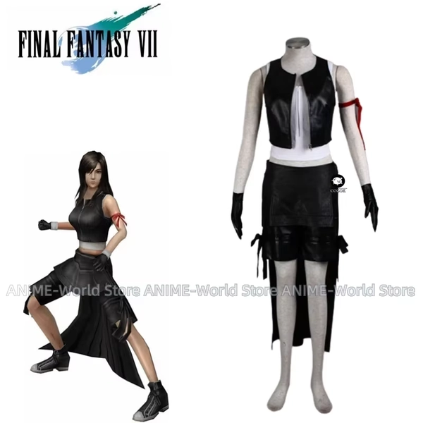 Final Fantasy 7 Advent Children Tifa Cosplay Costume Set