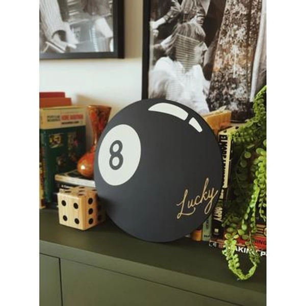 Lucky Eight Ball (wall decor)