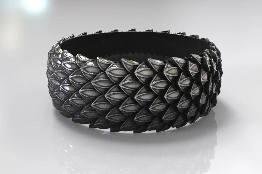 Snake ring, reptile skin,dragon skin ring made of sterling silver,unisex silver ring.