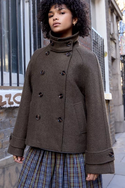 BDG Double Breasted Wool Coat